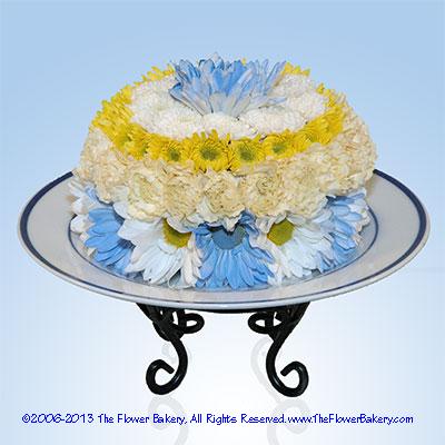 Blue Bassinet™ Flower Cake