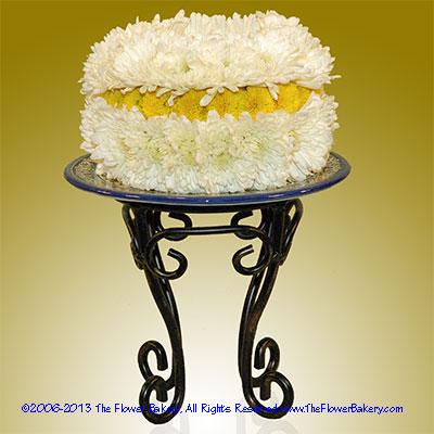 Golden Sash™ Flower Cake